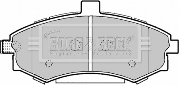 Borg & Beck BBP1896 - Kit pastiglie freno, Freno a disco www.autoricambit.com