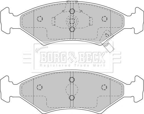 Borg & Beck BBP1865 - Kit pastiglie freno, Freno a disco www.autoricambit.com