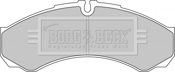 Borg & Beck BBP1862 - Kit pastiglie freno, Freno a disco www.autoricambit.com