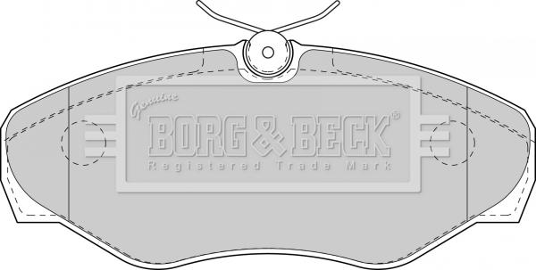Borg & Beck BBP1812 - Kit pastiglie freno, Freno a disco www.autoricambit.com