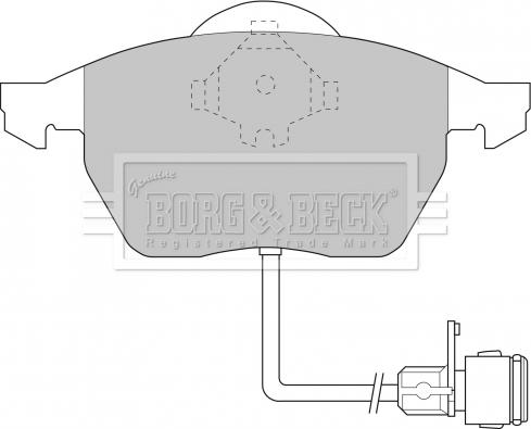 Borg & Beck BBP1392 - Kit pastiglie freno, Freno a disco www.autoricambit.com