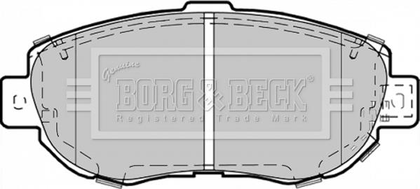 Borg & Beck BBP1353 - Kit pastiglie freno, Freno a disco www.autoricambit.com