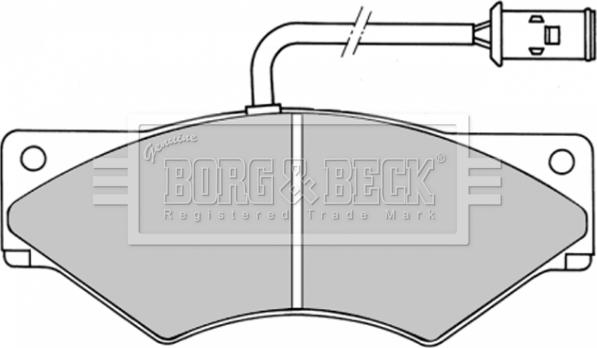 Borg & Beck BBP1357 - Kit pastiglie freno, Freno a disco www.autoricambit.com