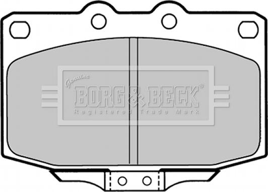 Borg & Beck BBP1323 - Kit pastiglie freno, Freno a disco www.autoricambit.com