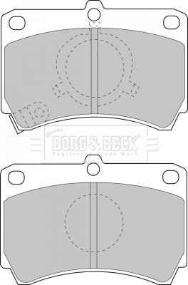 Borg & Beck BBP1269 - Kit pastiglie freno, Freno a disco www.autoricambit.com