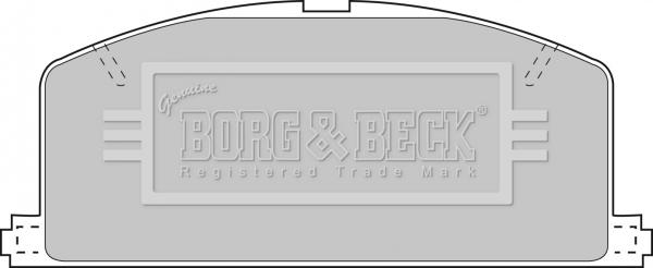 Borg & Beck BBP1267 - Kit pastiglie freno, Freno a disco www.autoricambit.com