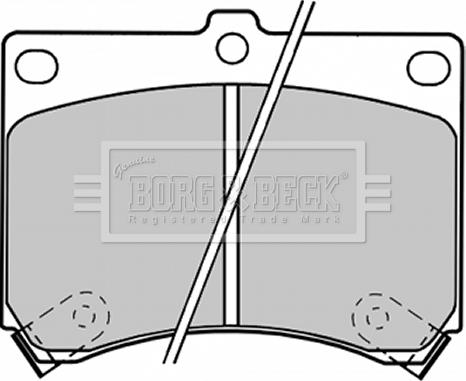 Borg & Beck BBP1208 - Kit pastiglie freno, Freno a disco www.autoricambit.com