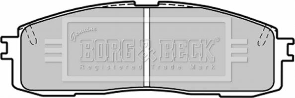 Borg & Beck BBP1203 - Kit pastiglie freno, Freno a disco www.autoricambit.com