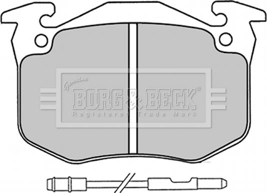 Borg & Beck BBP1230 - Kit pastiglie freno, Freno a disco www.autoricambit.com