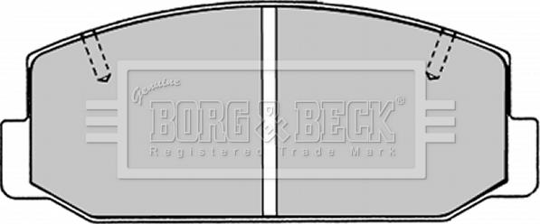 Borg & Beck BBP1276 - Kit pastiglie freno, Freno a disco www.autoricambit.com