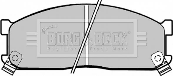 Borg & Beck BBP1271 - Kit pastiglie freno, Freno a disco www.autoricambit.com