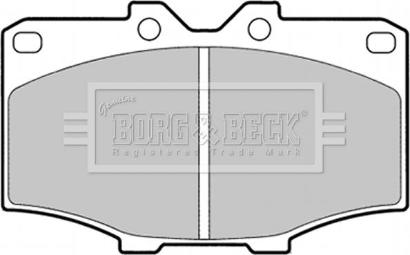 Borg & Beck BBP1278 - Kit pastiglie freno, Freno a disco www.autoricambit.com