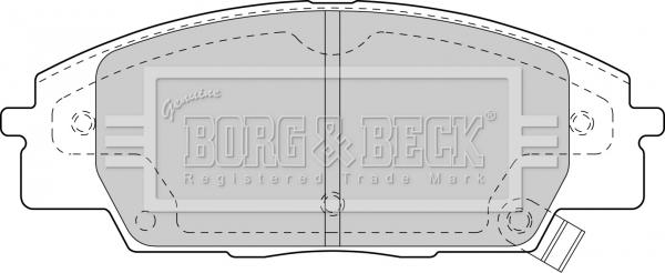 Borg & Beck BBP1742 - Kit pastiglie freno, Freno a disco www.autoricambit.com