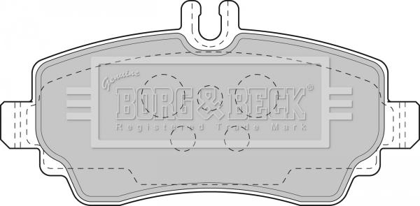 Borg & Beck BBP1752 - Kit pastiglie freno, Freno a disco www.autoricambit.com