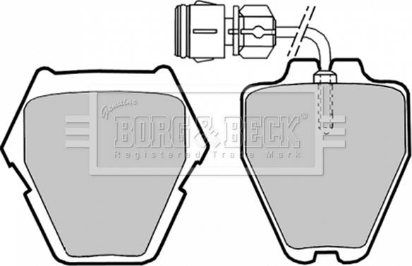 Borg & Beck BBP1780 - Kit pastiglie freno, Freno a disco www.autoricambit.com