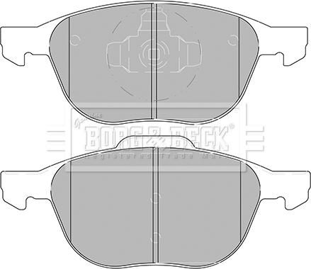 Borg & Beck BBP2456 - Kit pastiglie freno, Freno a disco www.autoricambit.com