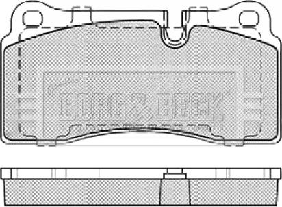 Borg & Beck BBP2439 - Kit pastiglie freno, Freno a disco www.autoricambit.com