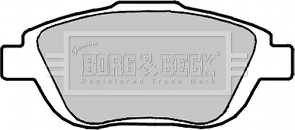 Borg & Beck BBP2096 - Kit pastiglie freno, Freno a disco www.autoricambit.com