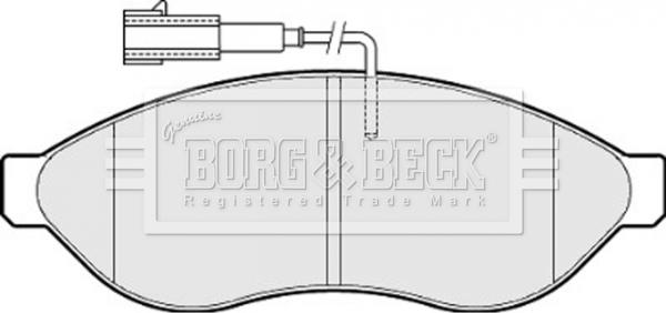 Borg & Beck BBP2001 - Kit pastiglie freno, Freno a disco www.autoricambit.com