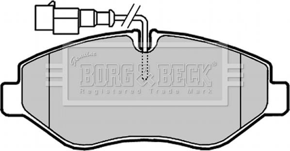 Borg & Beck BBP2024 - Kit pastiglie freno, Freno a disco www.autoricambit.com