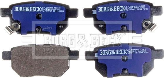 Borg & Beck BBP2070 - Kit pastiglie freno, Freno a disco www.autoricambit.com