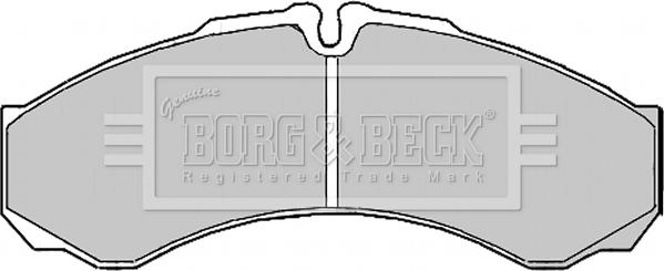 Borg & Beck BBP2195 - Kit pastiglie freno, Freno a disco www.autoricambit.com
