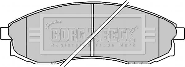Borg & Beck BBP2165 - Kit pastiglie freno, Freno a disco www.autoricambit.com