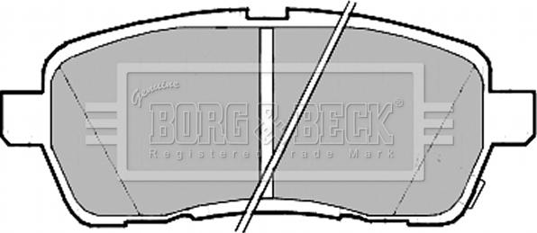 Borg & Beck BBP2182 - Kit pastiglie freno, Freno a disco www.autoricambit.com