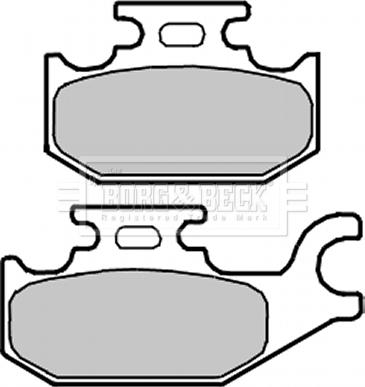 Borg & Beck BBP2343 - Kit pastiglie freno, Freno a disco www.autoricambit.com