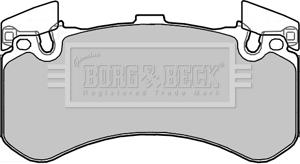 Borg & Beck BBP2356 - Kit pastiglie freno, Freno a disco www.autoricambit.com