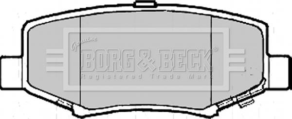 Borg & Beck BBP2208 - Kit pastiglie freno, Freno a disco www.autoricambit.com