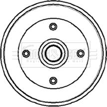 Borg & Beck BBR7051 - Tamburo freno www.autoricambit.com