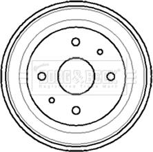 Borg & Beck BBR7007 - Tamburo freno www.autoricambit.com