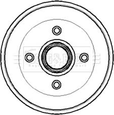 Borg & Beck BBR7014 - Tamburo freno www.autoricambit.com