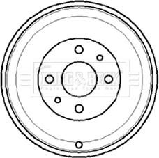 Borg & Beck BBR7012 - Tamburo freno www.autoricambit.com