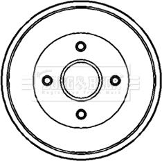 Borg & Beck BBR7087 - Tamburo freno www.autoricambit.com