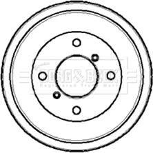 Borg & Beck BBR7027 - Tamburo freno www.autoricambit.com