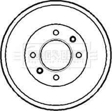 Borg & Beck BBR7072 - Tamburo freno www.autoricambit.com