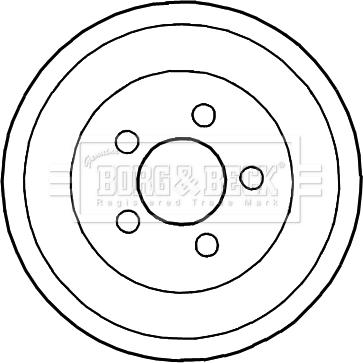 Borg & Beck BBR7191 - Tamburo freno www.autoricambit.com