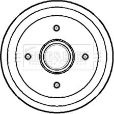 Borg & Beck BBR7149 - Tamburo freno www.autoricambit.com