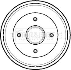 Borg & Beck BBR7141 - Tamburo freno www.autoricambit.com