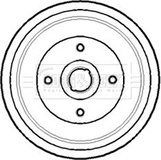 Borg & Beck BBR7143 - Tamburo freno www.autoricambit.com