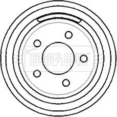 Borg & Beck BBR7142 - Tamburo freno www.autoricambit.com