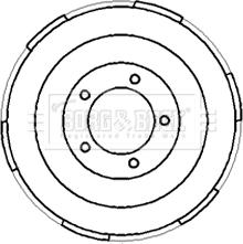 Borg & Beck BBR7185 - Tamburo freno www.autoricambit.com