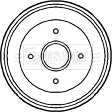 Borg & Beck BBR7188 - Tamburo freno www.autoricambit.com