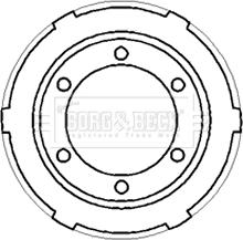 Borg & Beck BBR7187 - Tamburo freno www.autoricambit.com