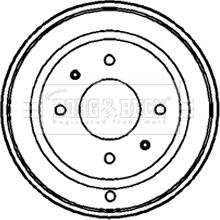 Borg & Beck BBR7131 - Tamburo freno www.autoricambit.com