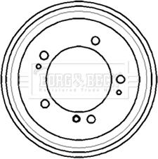 Borg & Beck BBR7170 - Tamburo freno www.autoricambit.com