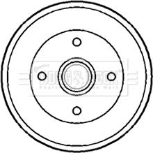 Borg & Beck BBR7173 - Tamburo freno www.autoricambit.com