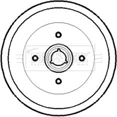 Borg & Beck BBR7172 - Tamburo freno www.autoricambit.com